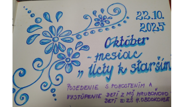 Prevzatie darčekov z akcie Úcta k starším zo dňa 22.októbra 2025