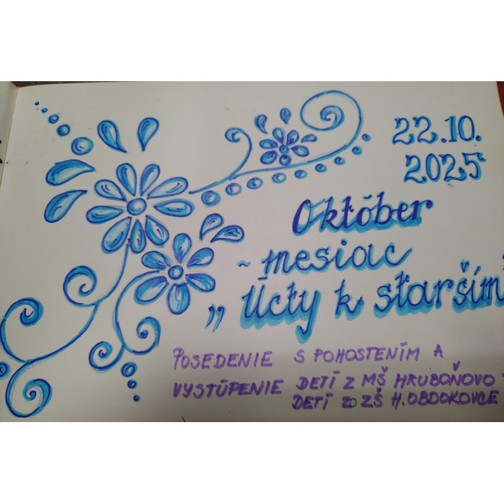 Prevzatie darčekov z akcie Úcta k starším zo dňa 22.októbra 2025