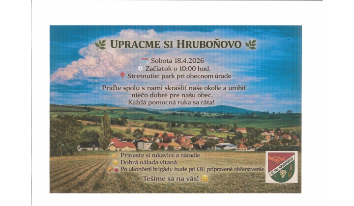 UPRACME SI HRUBOŇOVO